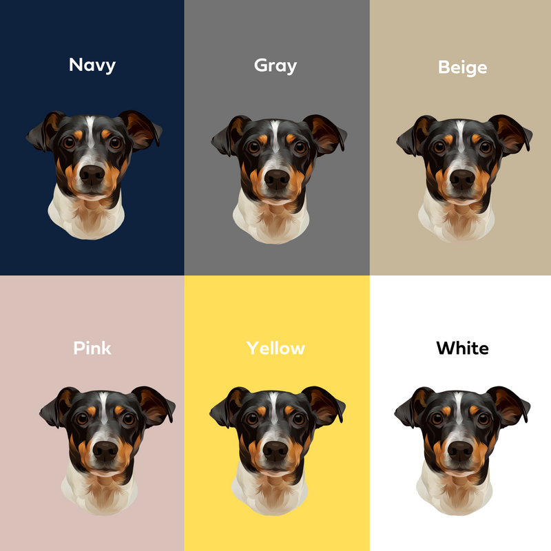 Digital Illustration Pet Portrait (Head Shot)