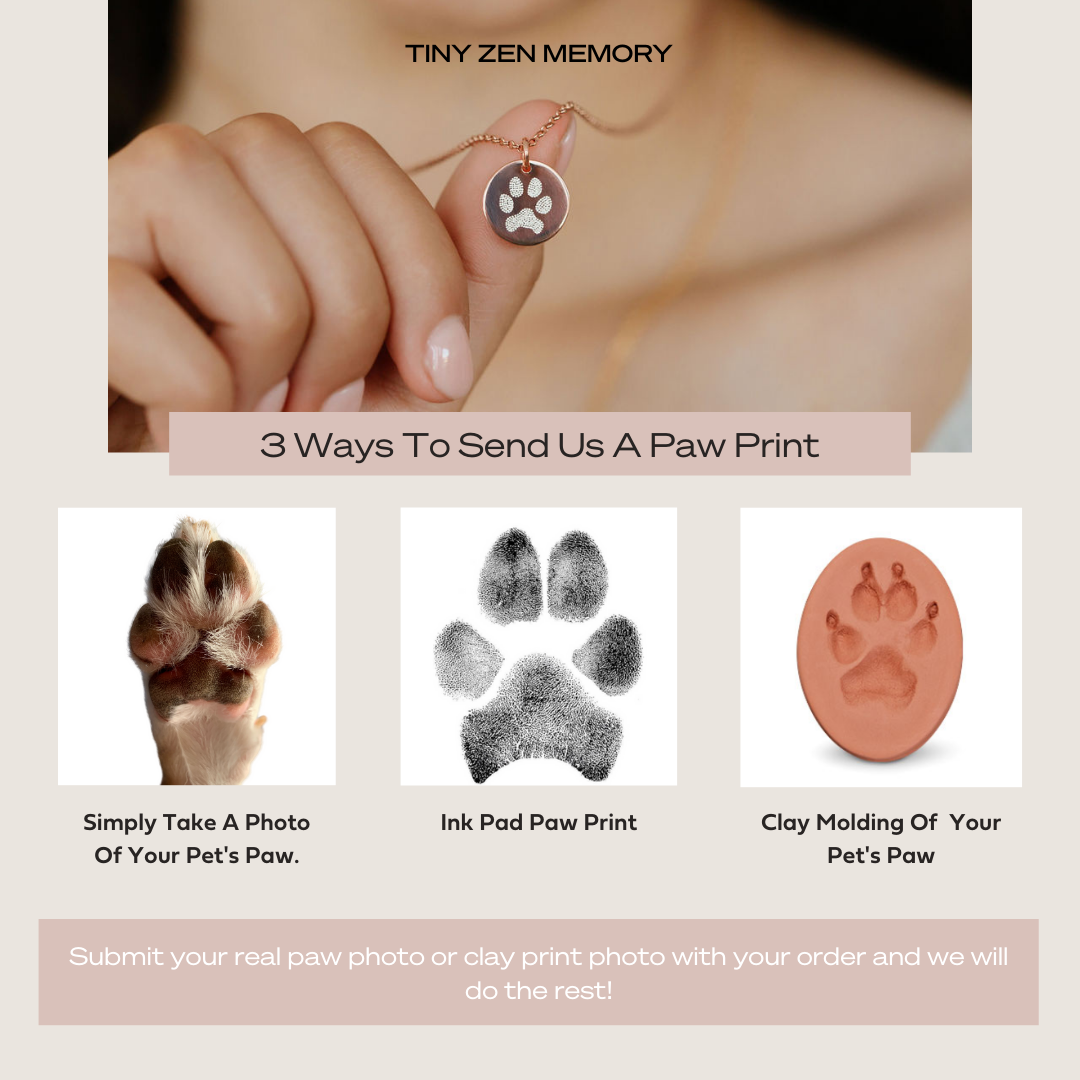How To Send Us Your Pet's Paw Print For Engraving