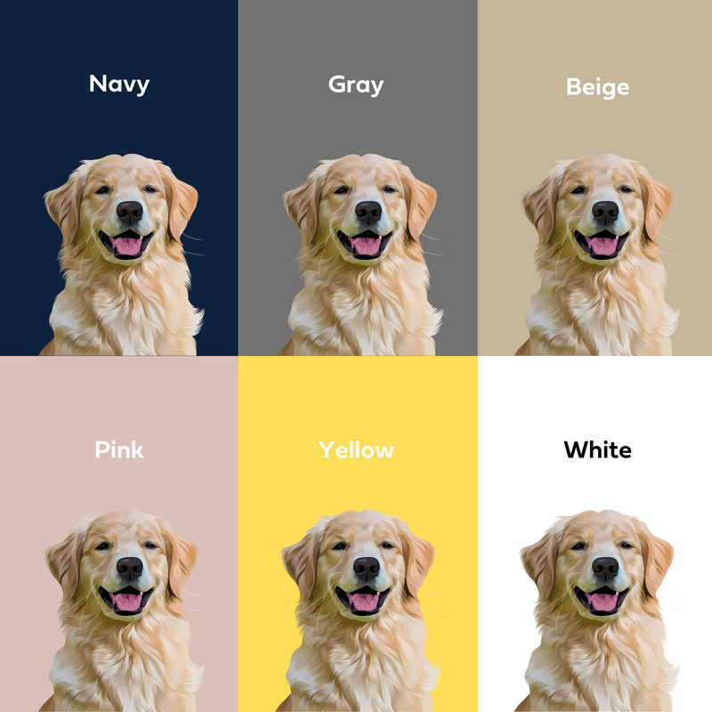Digital Illustration Pet Portrait (Half Body)
