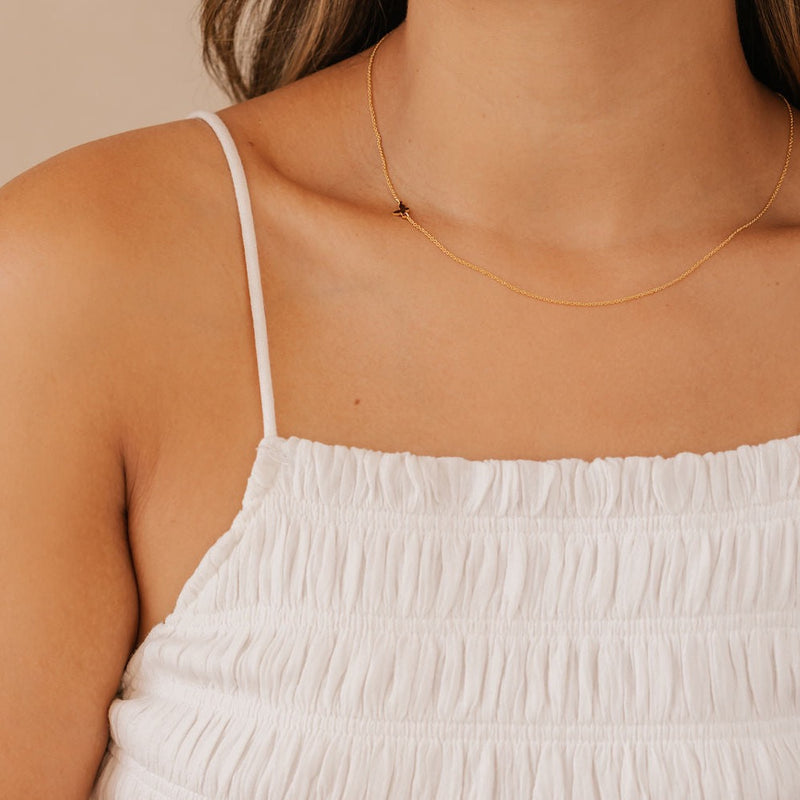 Sideways Butterfly Necklace