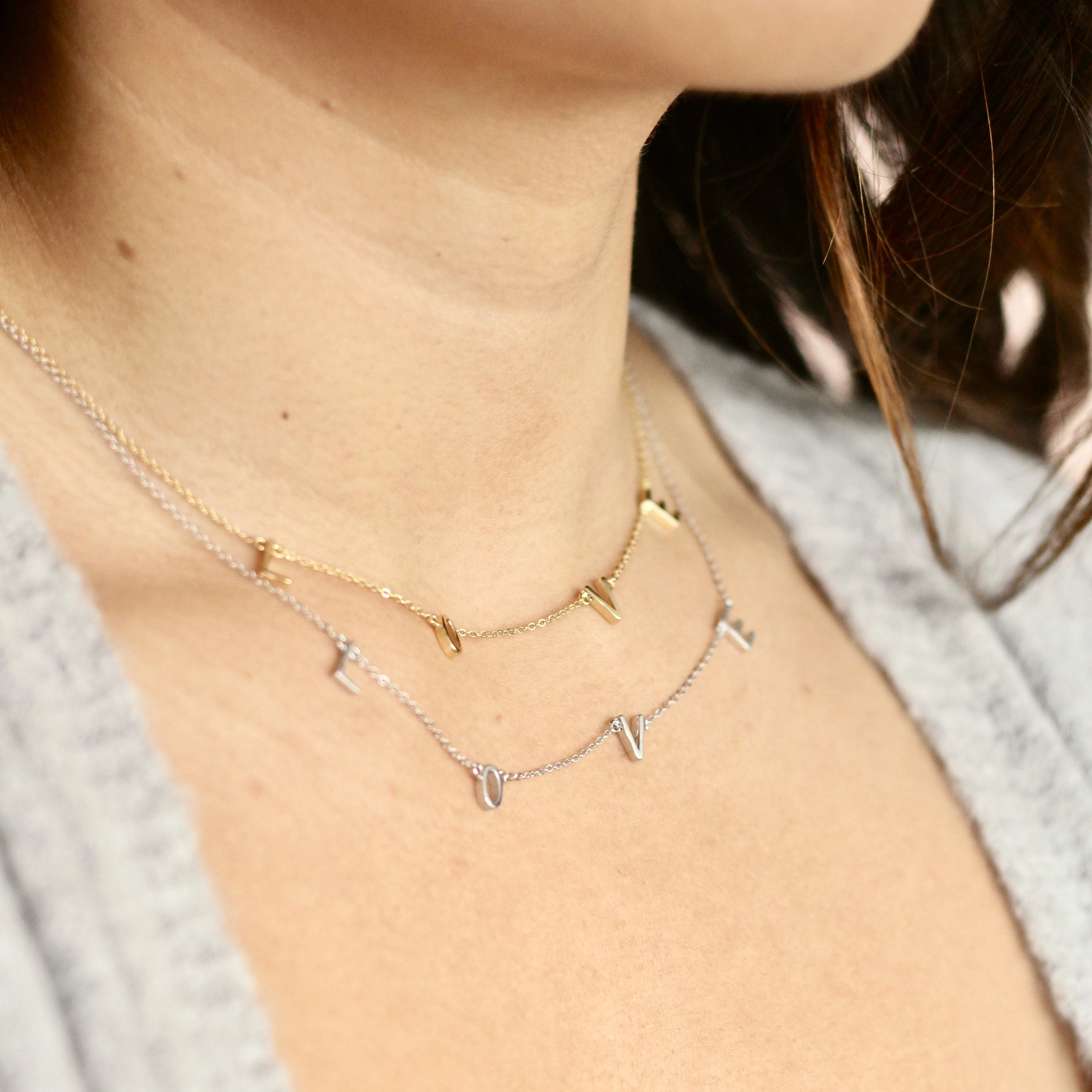 LOVE Letter Necklace M E I R A K O