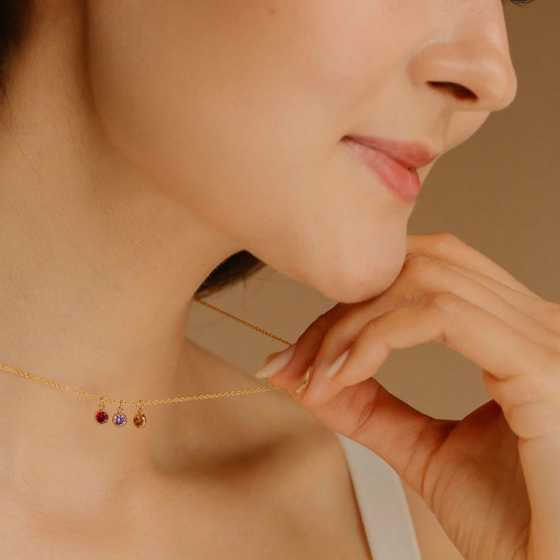 Birthstone pendant necklace